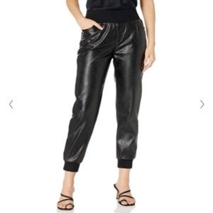 Kendall + Kylie Vegan Leather Joggers